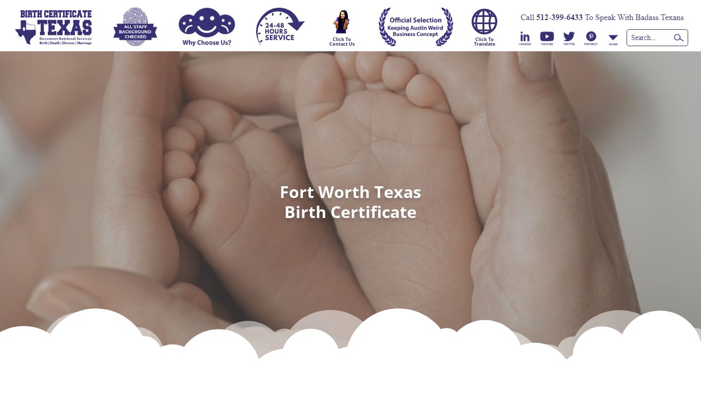 Fort Worth Texas Birth Certificate